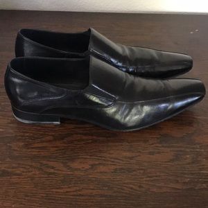 Aldo “Alastair” Black Leather Slip Ons Size 11.5